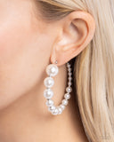 Candidate Class - White Pearl Earrings Paparazzi