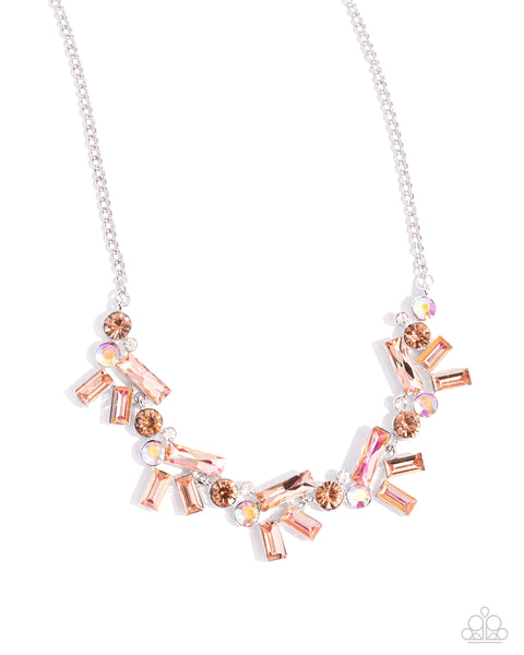 Serene Statement - Orange Necklace Paparazzi