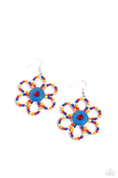 FLOWER Forward - Red Beaded Earrings Paparazzi