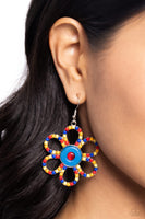 FLOWER Forward - Red Beaded Earrings Paparazzi