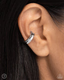 CUFF Call - Silver Cuff Earrings Paparazzi