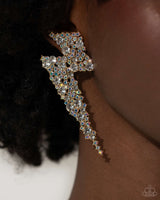 Electric Effulgence - Gold Earrings Paparazzi