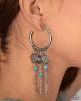 Peppy Pinnacle - Blue Earrings Paparazzi