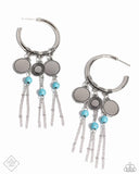 Peppy Pinnacle - Blue Earrings Paparazzi