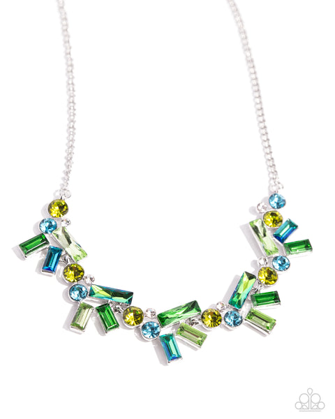 Serene Statement - Green Necklace Paparazzi