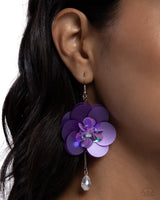 Oversized Opulence - Purple Earrings Paparazzi