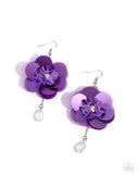 Oversized Opulence - Purple Earrings Paparazzi