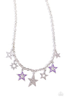 Starstruck Sentiment - Purple Star Necklace Paparazzi