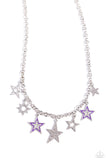 Starstruck Sentiment - Purple Star Necklace Paparazzi