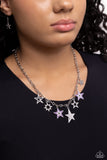 Starstruck Sentiment - Purple Star Necklace Paparazzi