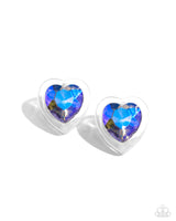 Heart-Pounding Haute - Purple Heart Earrings Paparazzi