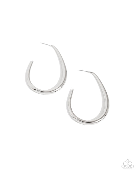 Exclusive Element - Silver Hoop Earrings Paparazzi