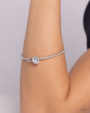 Gamut Glam - White Bracelet Paparazzi