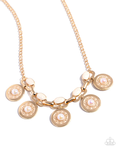 Alluring Ambience - Gold Necklace Paparazzi