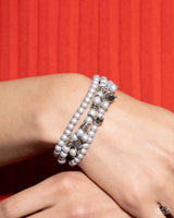 Sumptuous Stack - Silver Necklace Paparazzi