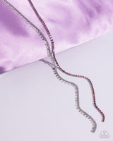 Elongated Eloquence - Red Necklace Paparazzi