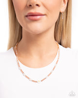 Daisy Deal - Orange Flower Necklace Paparazzi