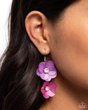 Fairy Tale Florals - Purple Floral Earrings Paparazzi