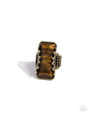 Scalloped Stone - Brass Ring Paparazzi