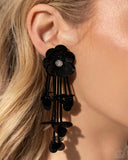 Floral Future - Black Earrings Paparazzi