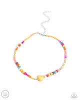 Y2K Energy - Yellow Necklace Paparazzi