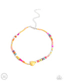 Y2K Energy - Yellow Necklace Paparazzi