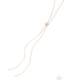 Raised Rose - Rose Gold Necklace Paparazzi