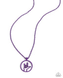 Abstract ASL - Purple Necklace Paparazzi