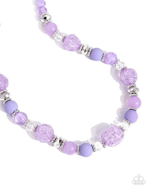 Whimsical Wager - Purple Necklace Paparazzi