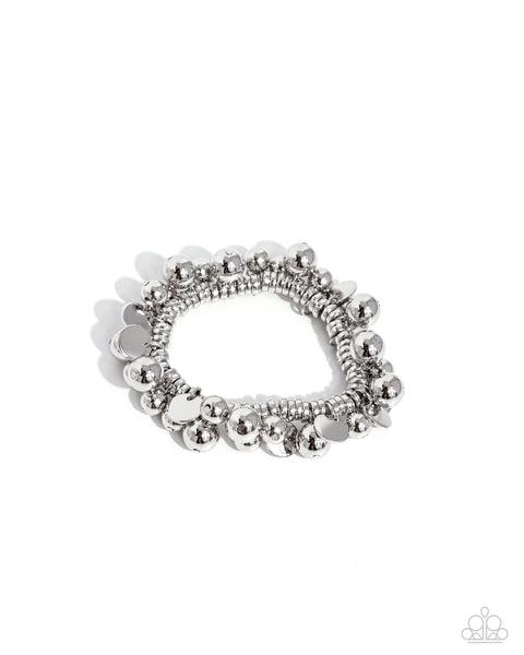 Bauble Beginning - Silver Bracelet Paparazzi