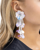 Floral Future - White Earring Paparazzi