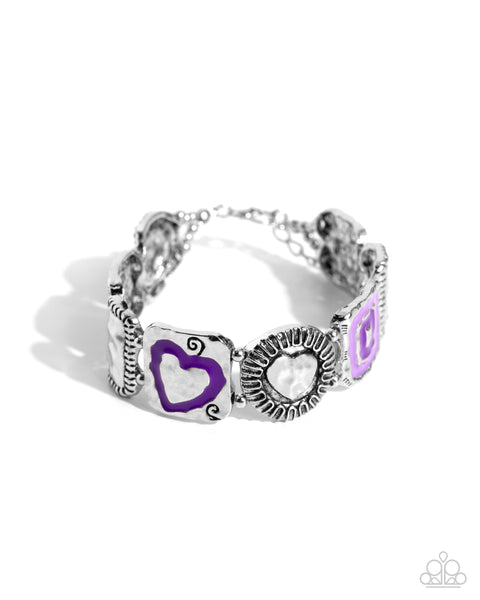 Hammered History - Purple Bracelet Paparazzi