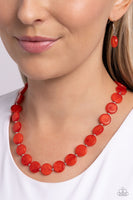 Bright Backdrop - Red Necklace Paparazzi