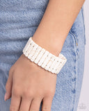 Southern Standing - White Bracelet Paparazzi