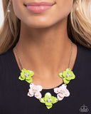 Pastel Pizzazz - Green Necklace Paparazzi