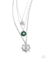 Anchor Arrangement - Green Necklace Paparazzi