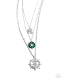 Anchor Arrangement - Green Necklace Paparazzi