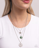 Anchor Arrangement - Green Necklace Paparazzi