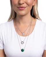 Playfully Panache - Green Necklace Paparazzi