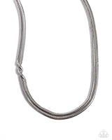 Tasteful Time - Silver Necklace Paparazzi