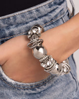 Coiled Confidence - White Bracelet Paparazzi