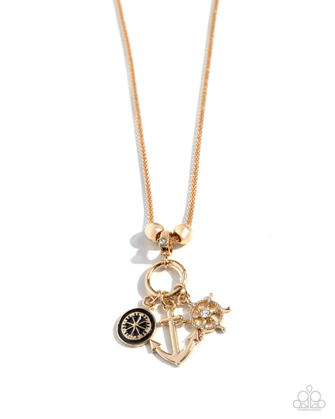 Nuanced Nautical - Gold Necklace Paparazzi