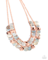 Flickering Finesse - Copper Necklace Paparazzi