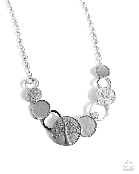 Forest Fling - Silver Necklace Paparazzi