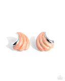 Whimsical Waves - Orange Wave Earrings Paparazzi