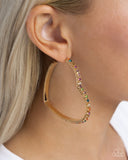 Halftime Hearts - Multi-Colored Heart Earrings