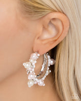 Elite Expense - Pink Pearl Earrings Paparazzi