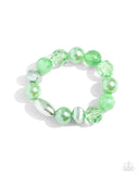 Plentiful Pigment - Green Bracelet Paparazzi