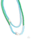 Multicolored Masquerade - Green Necklace Paparazzi