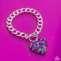 Enamored Elegance - Purple Heart Bracelet Paparazzi